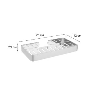 Полка прямоугольная одноэтажная Fixsen Hotel хром (FX-31003R)